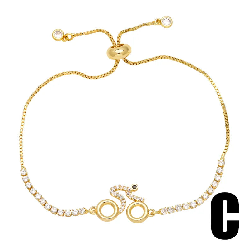 PULSERA CICLISTA DORADA