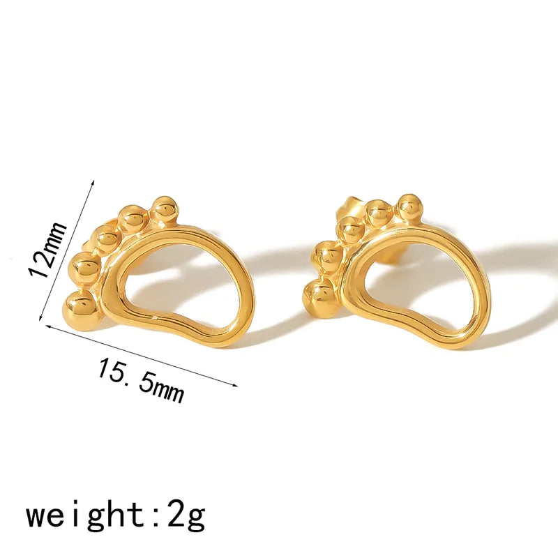 ARETES FORMA DE PIES