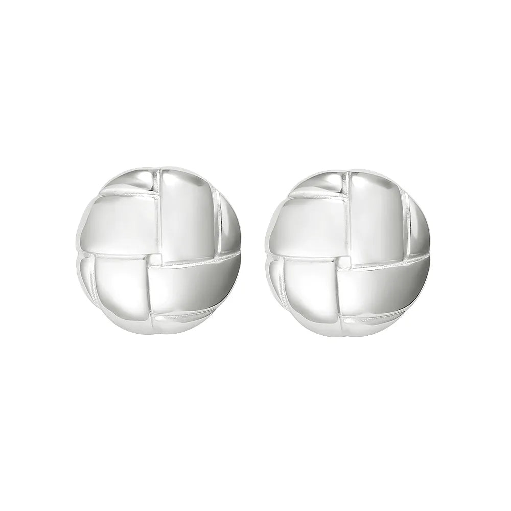 Aretes de boton textura