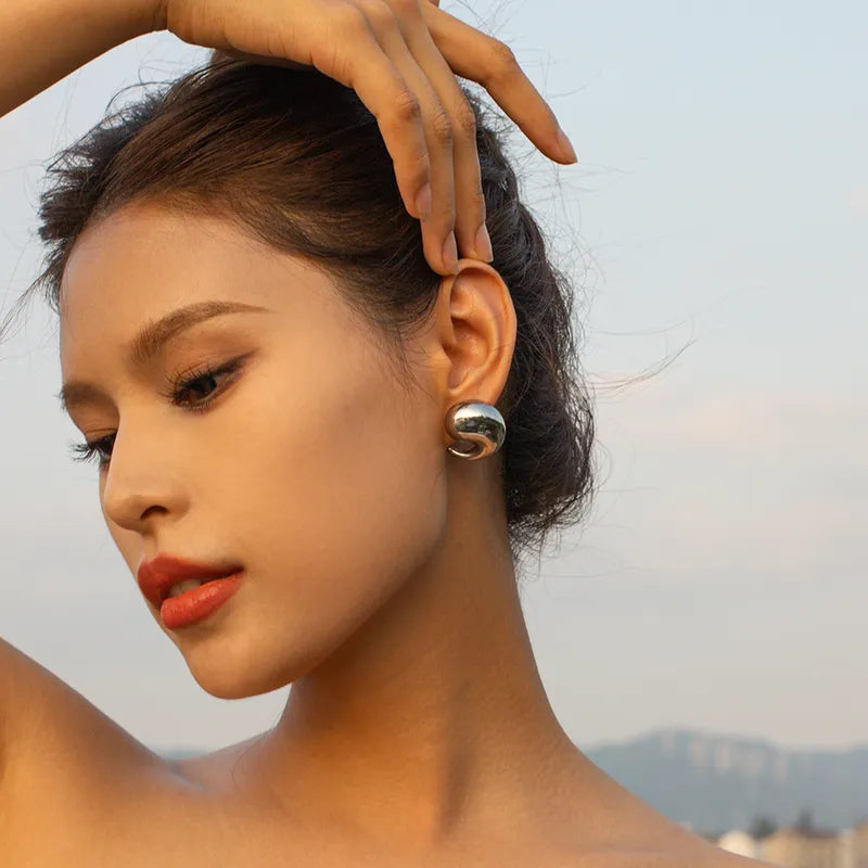 Aretes de coma chunky