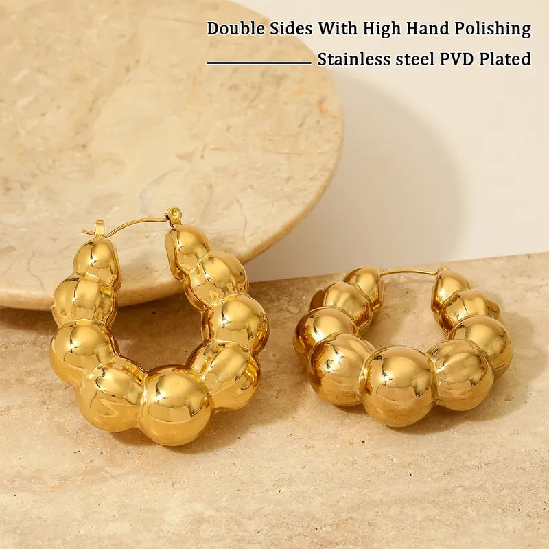 Aretes chunky balines