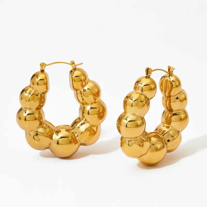 Aretes chunky balines