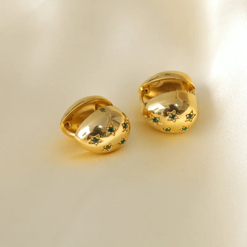 Aretes de gota doble funcion