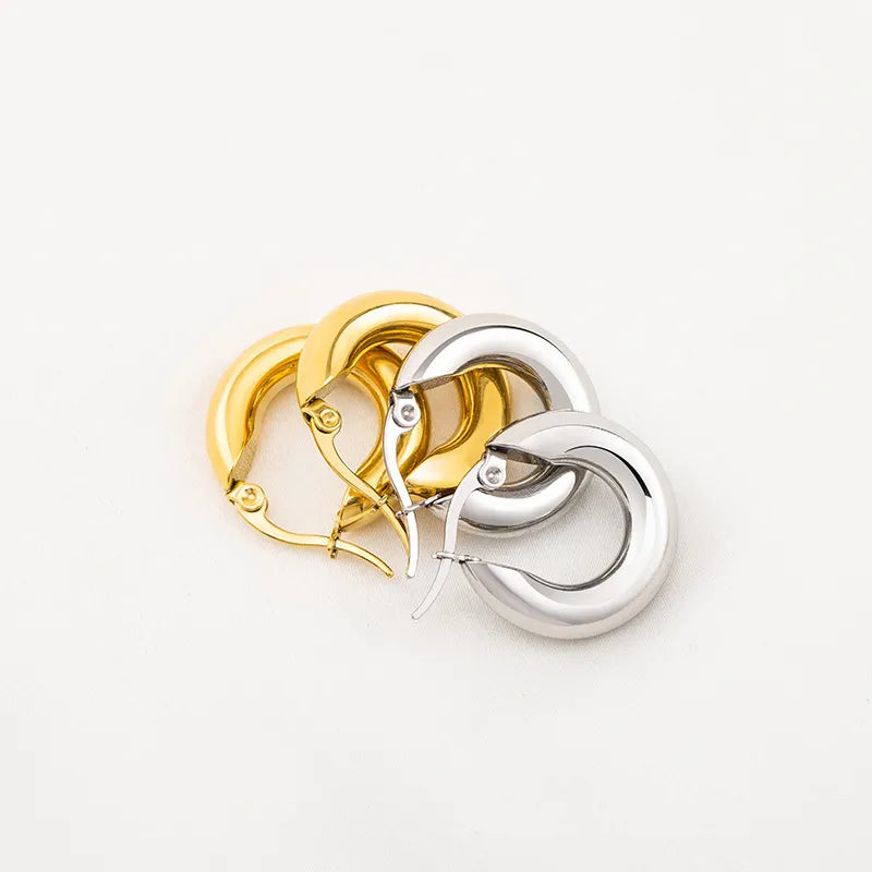 Argollas fideo plateado