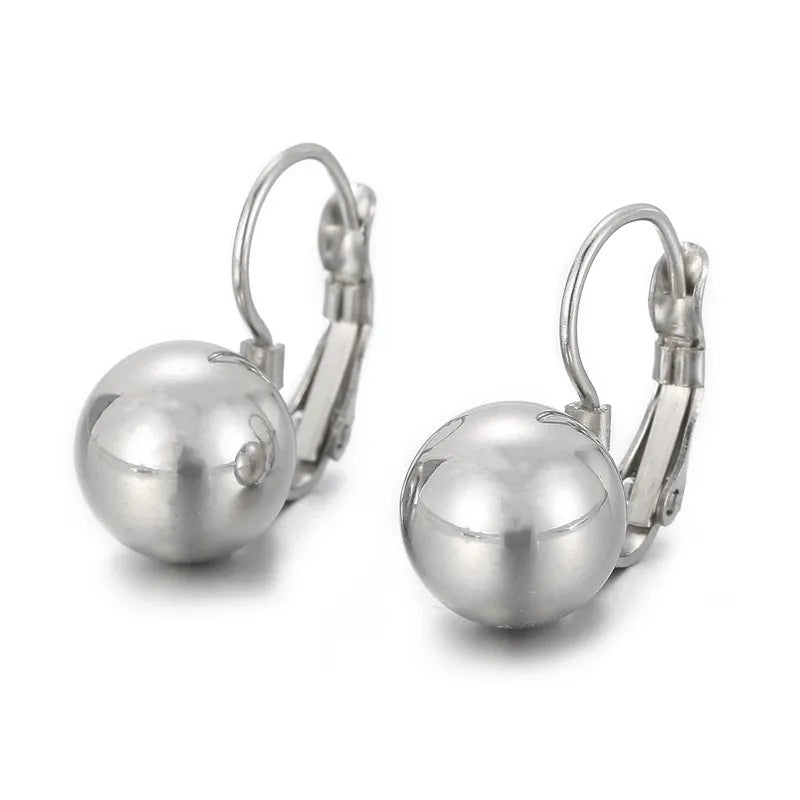 Aretes de aza balin plateado