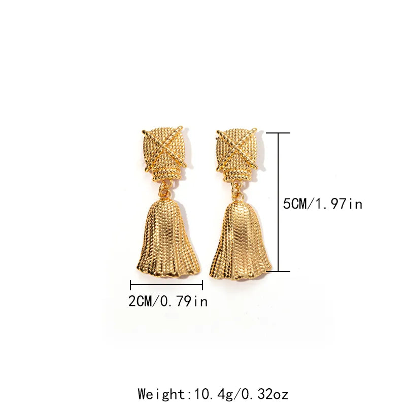 ARETES BORLA DORADO