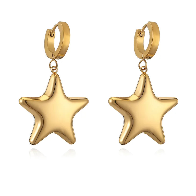 ARETES ESTRELLA DORADO CHUNKY