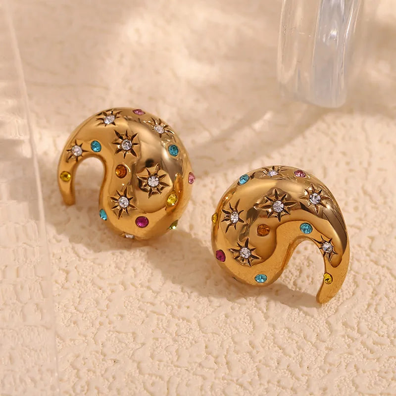 ARETES TIPO ESPIRAL CON DISEÑO