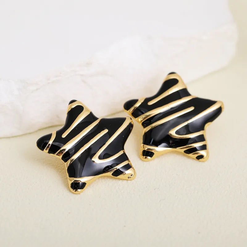 ARETES ESTRELLA CON DISEÑO