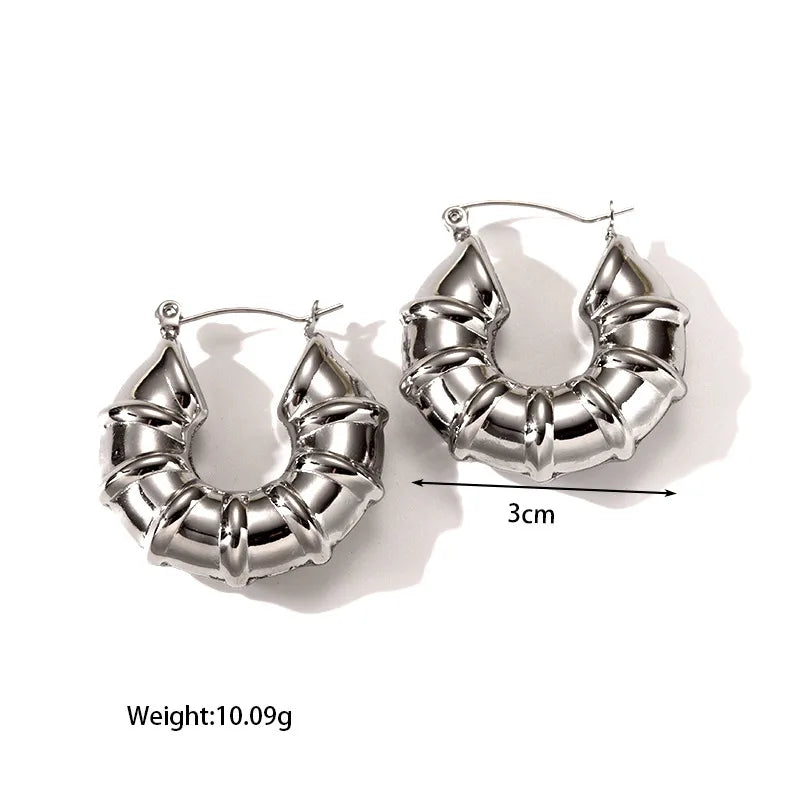 ARETES ARGOLLAS DISEÑO CHUNKY
