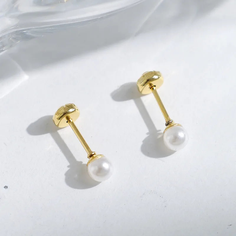 ARETES ORTOPEDICOS DE PERLITA DORADO