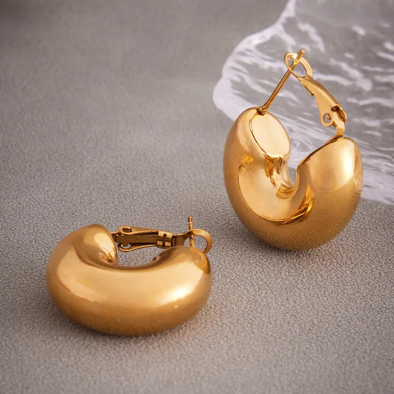 ARETES SUPER CHUNKY DORADO