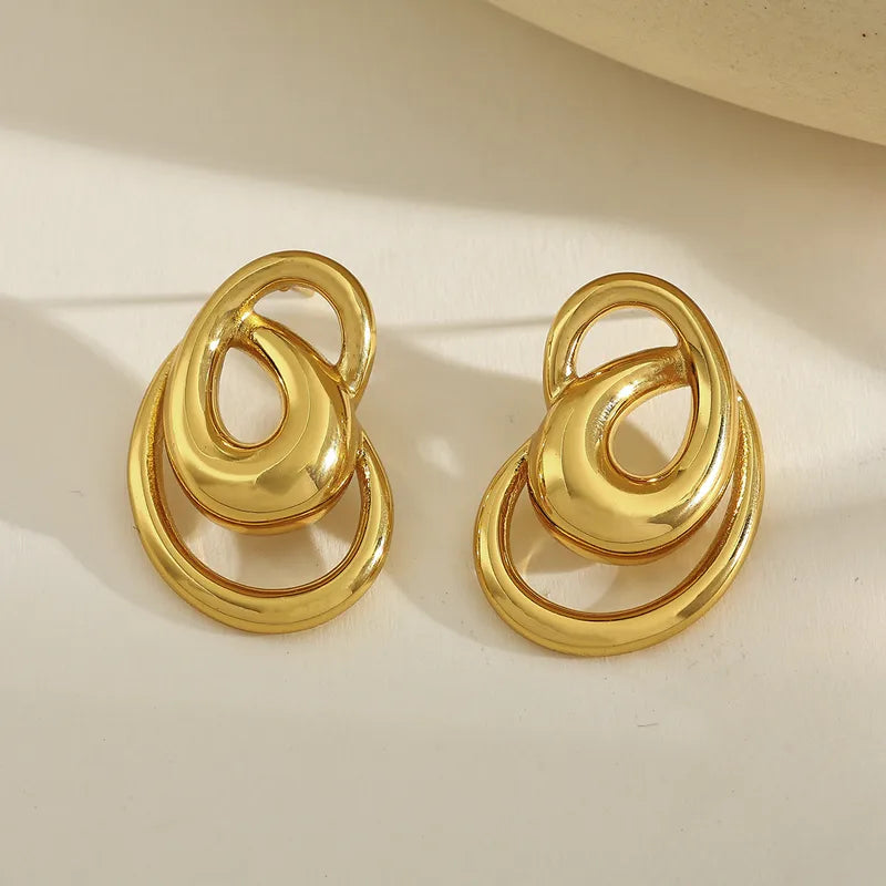 ARETES NUDOS DORADO