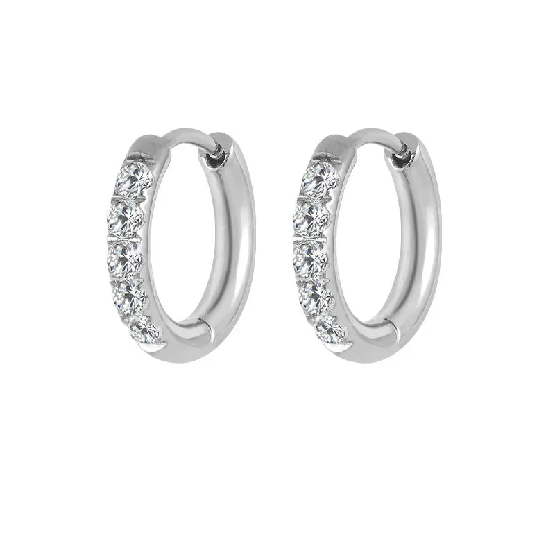 ARETES ARGOLLAS DOBLE FUNCION 10 MM PLATEADO