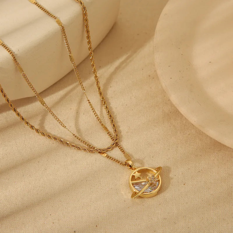 LAYER DOBLE DE SATURNO CON CORDON DORADO