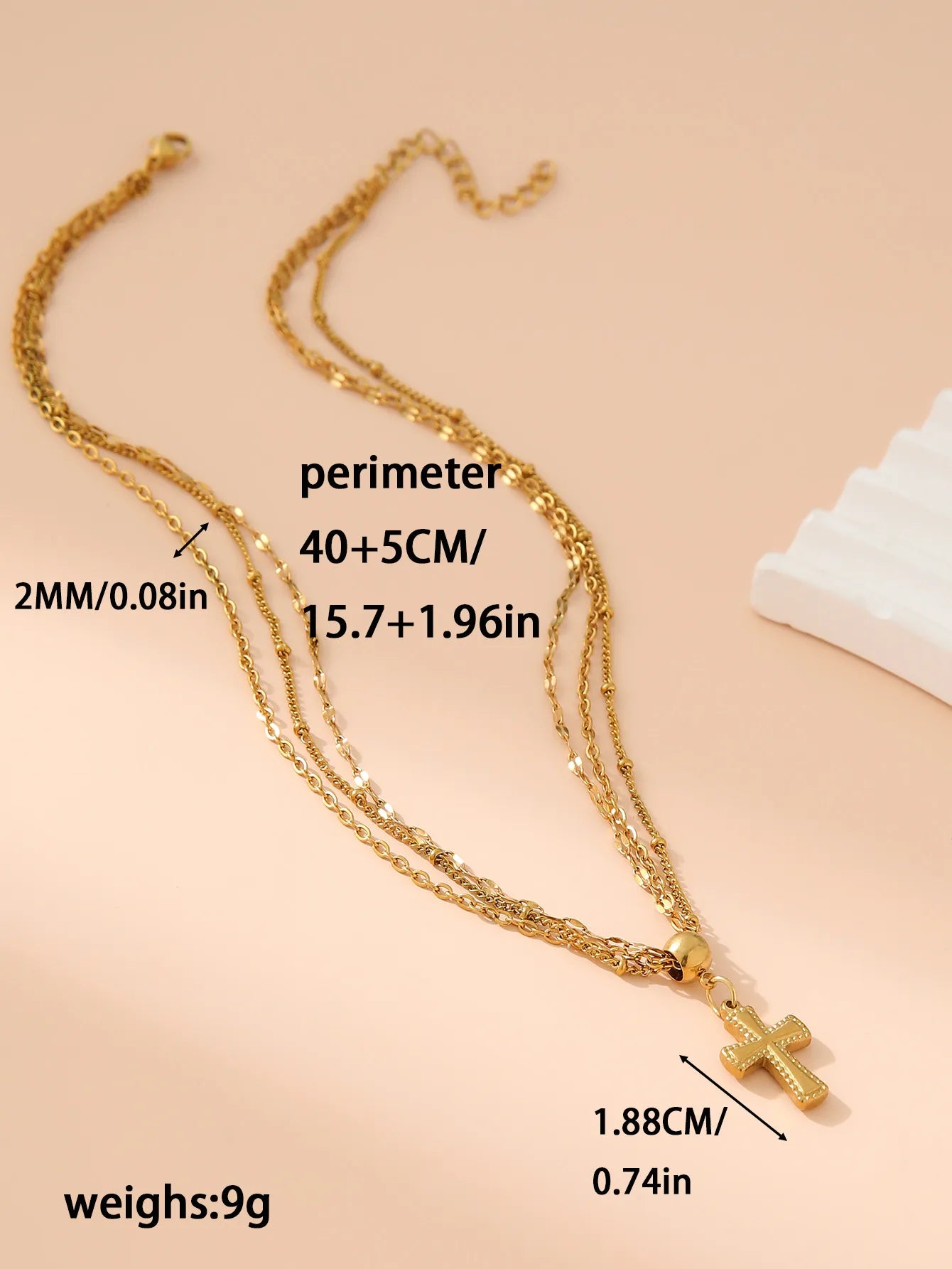 LAYER DE CRUZ PLATEADO
