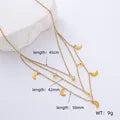 LAYER TRIPLE DE LUNAS CON ESTRELLAS DORADO