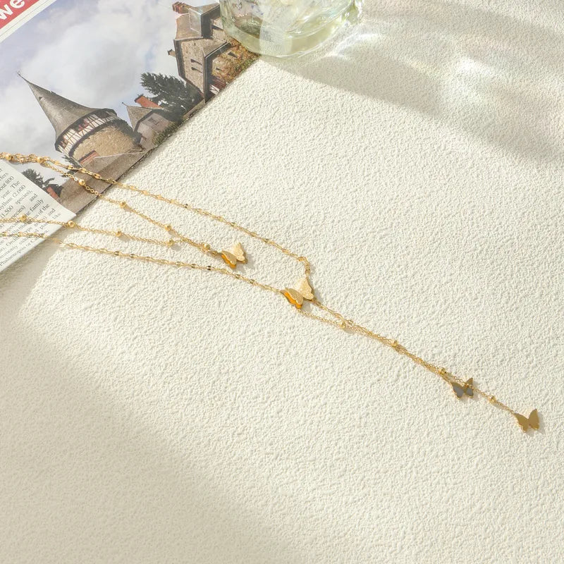 LAYER DOBLE DE MARIPOSA 3D DORADO