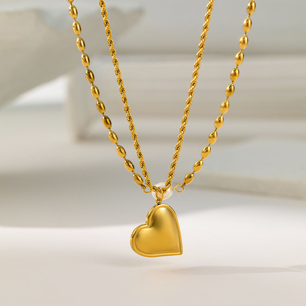LAYER DOBLE CON DIJE DE CORAZON DORADO