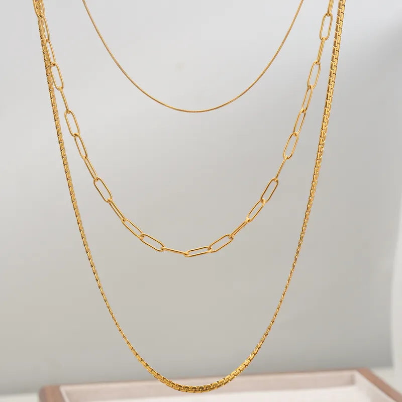 LAYER TRIPLE SENCILLO COLOR DORADO