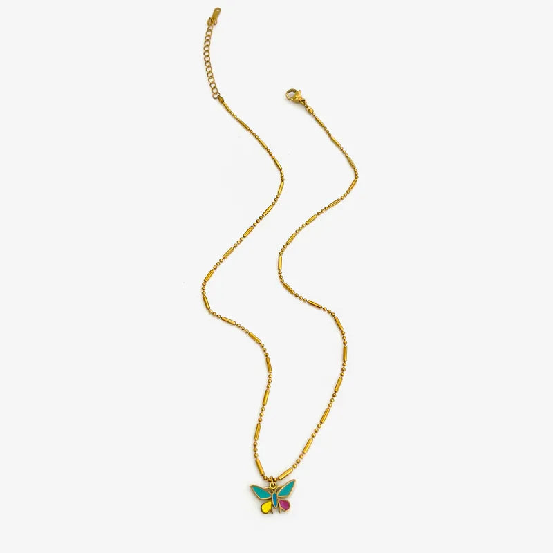 CADENA MARIPOSA DE COLORES