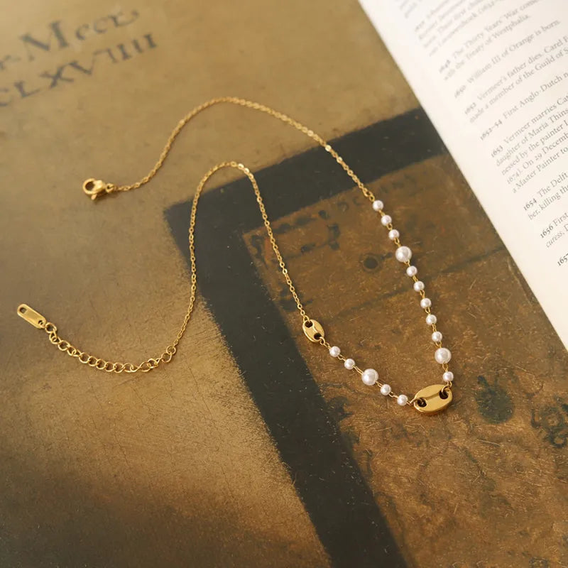 CADENA CON PERLAS