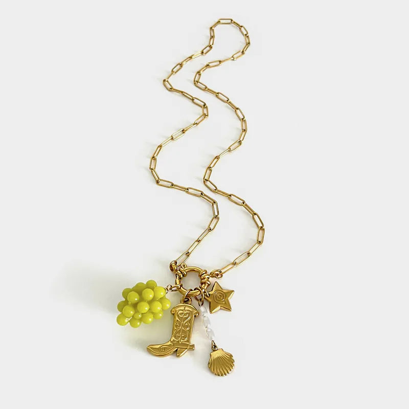 CADENA DIJE UVAS