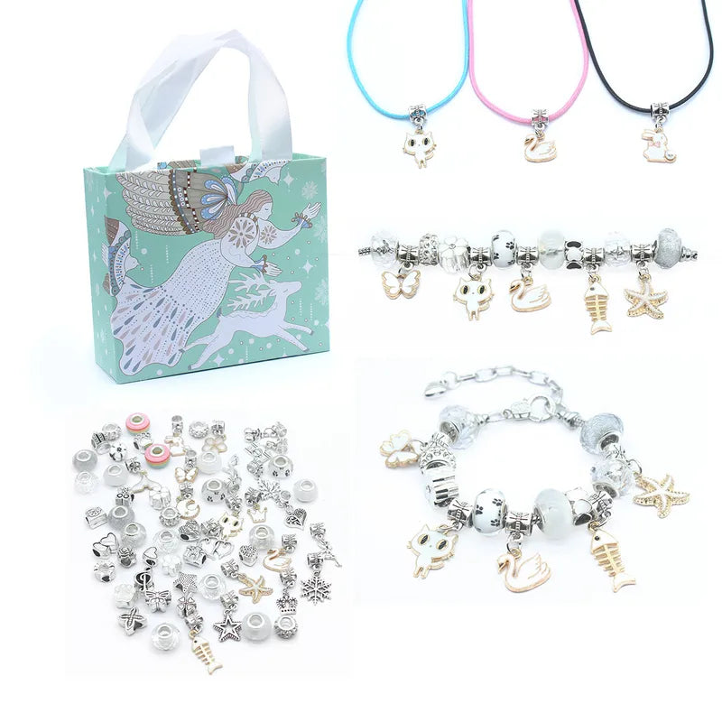 PANDORA SET ANGEL DIJES CON PULSERAS PLATEADO