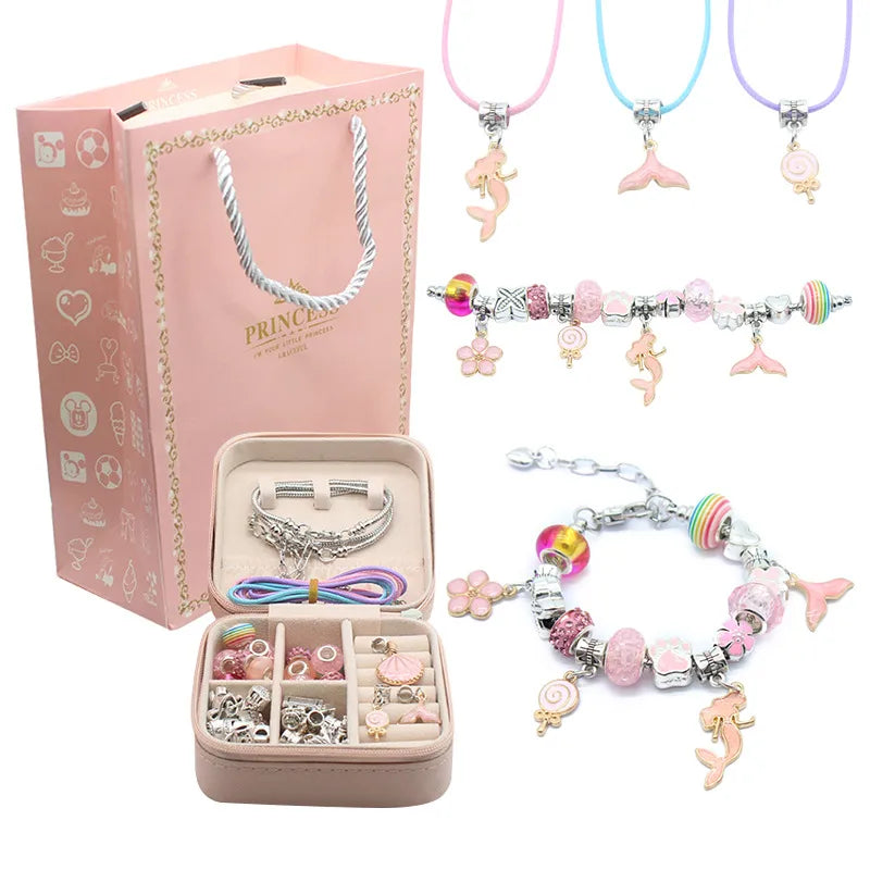 PANDORA SET DIJES CON PULSERAS Y JOYERO