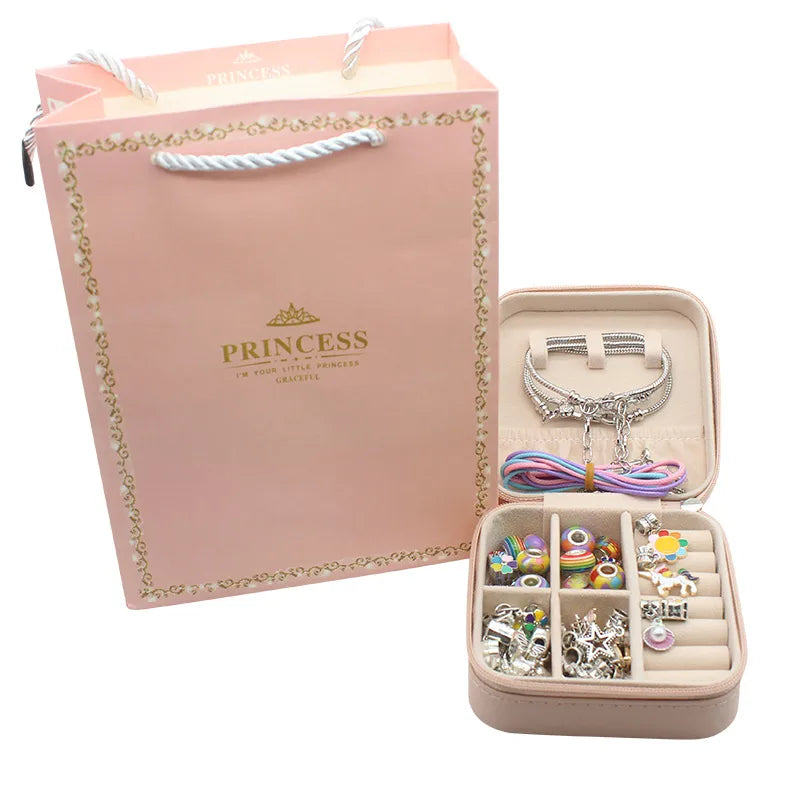 PANDORA SET DIJES CON PULSERAS Y JOYERO