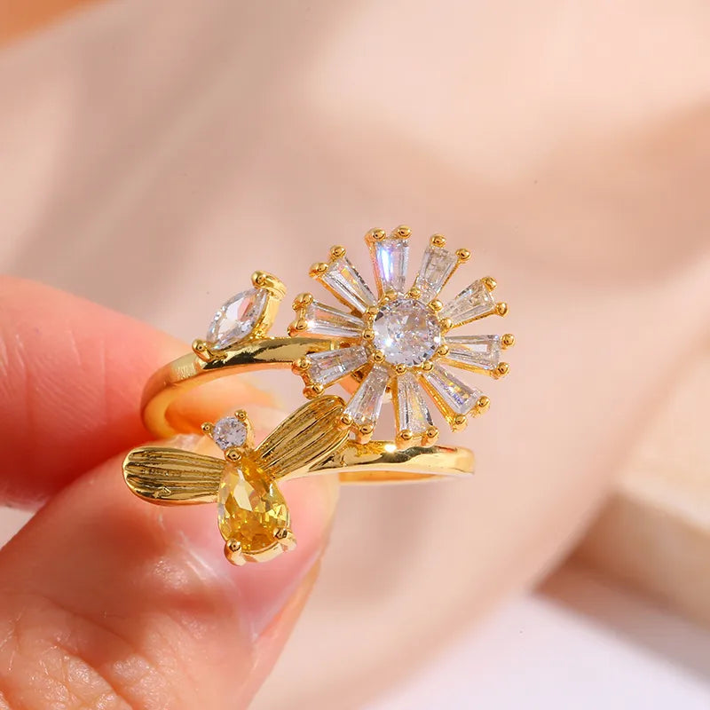 Anillo flor antiestress