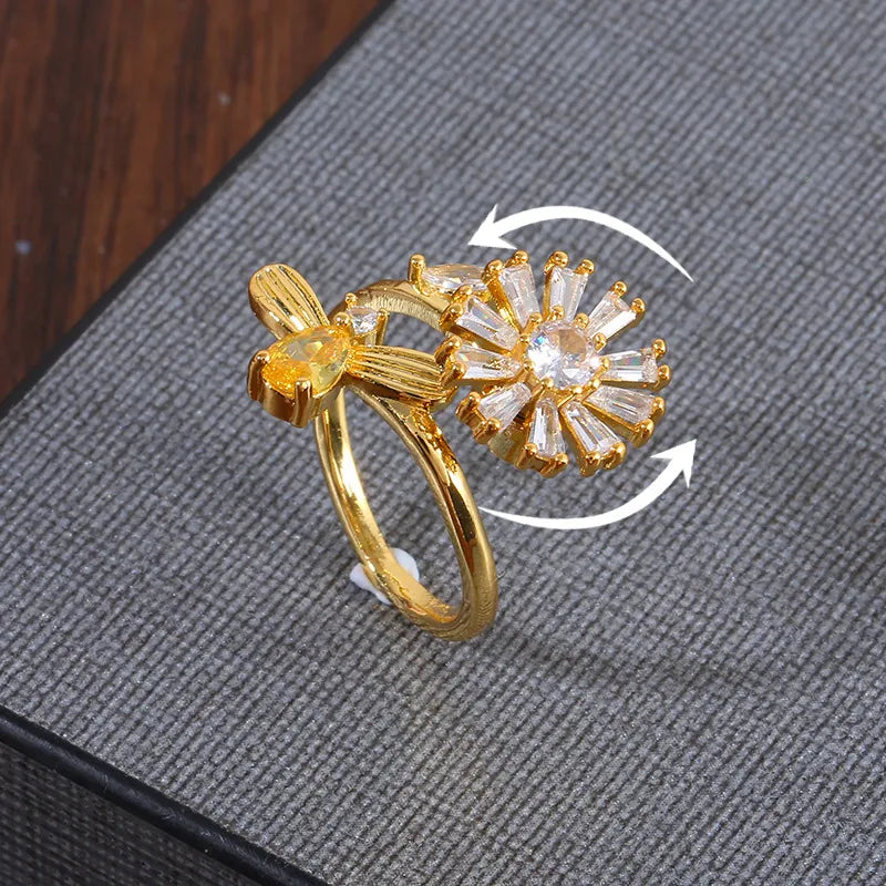 Anillo flor antiestress
