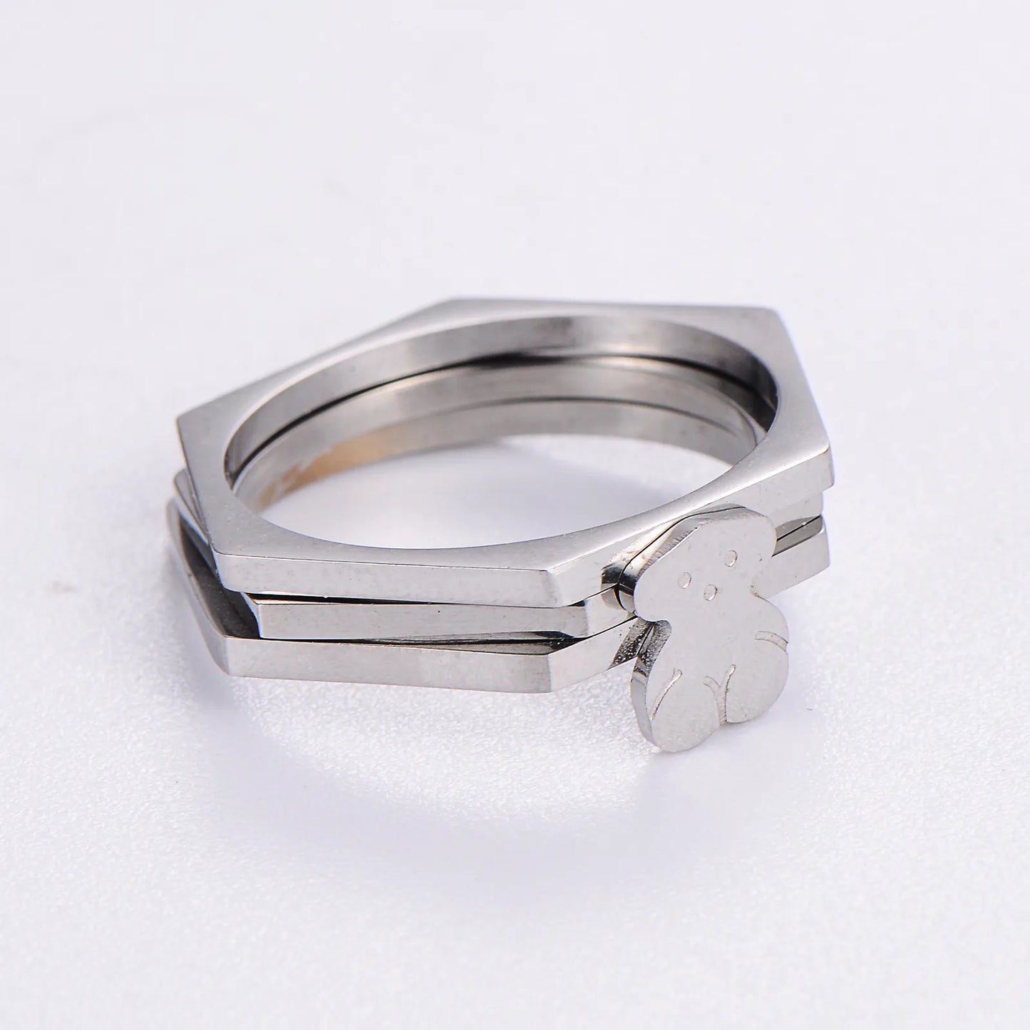 Anillo juego tous plateado