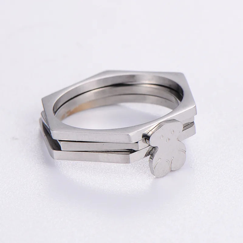 Anillo juego tous plateado