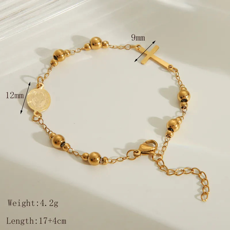 PULSERA SACERDOTE DENARIO DORADO
