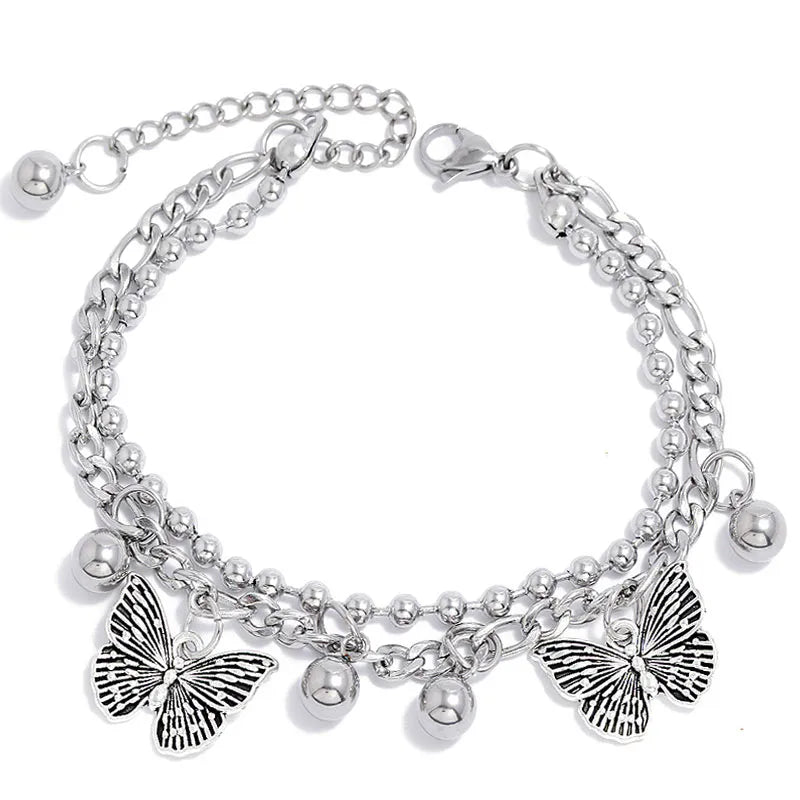 PULSERA DIJES MARIPOSA PLATEADA