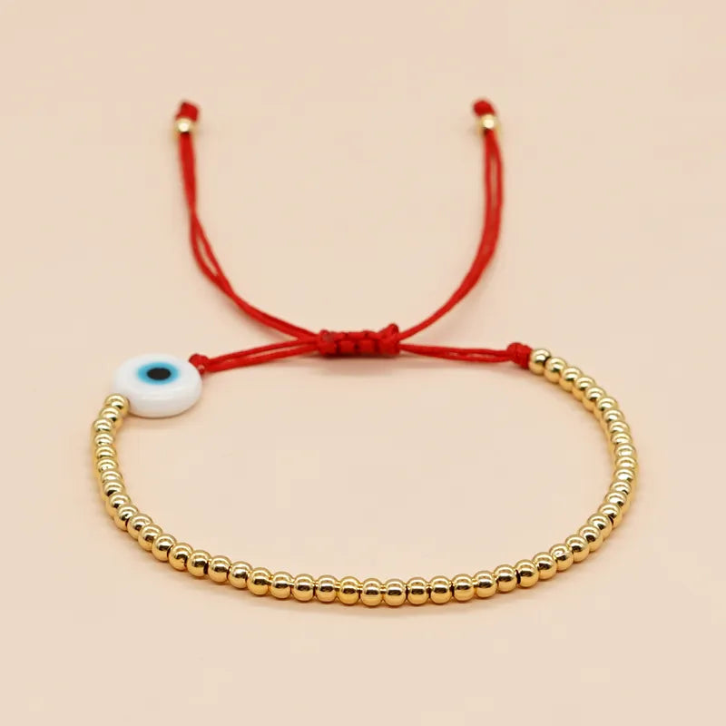 PULSERA OJO TURCO DORADA