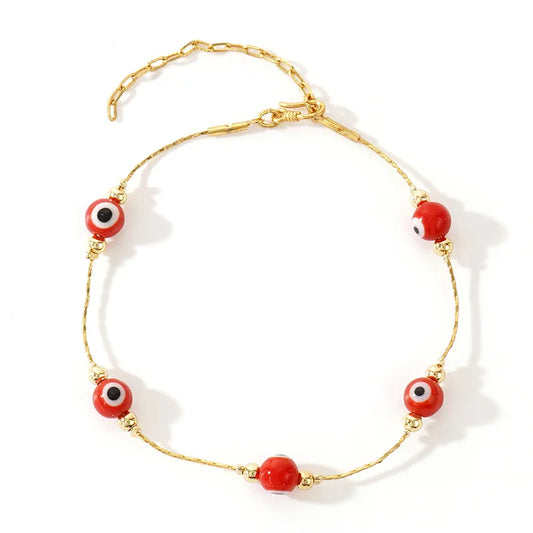 PULSERA OJO TURCO ROJO