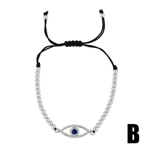 PULSERA OJO TURCO PLATEADA