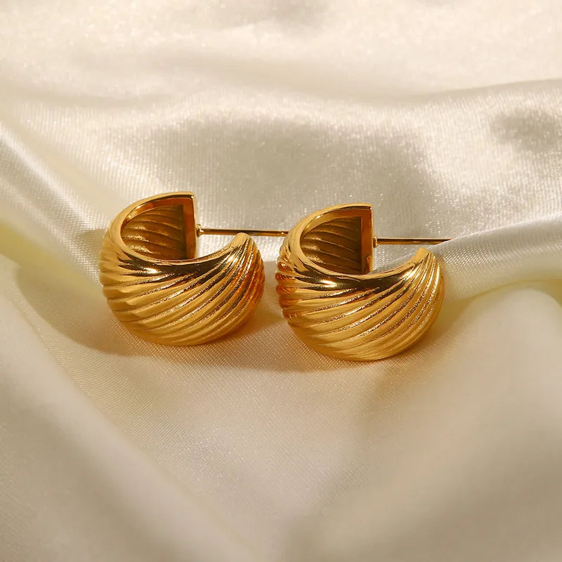 ARETES CHUNKY HOOPS