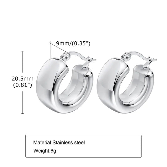 ARETES ARGOLLA PLATEADO