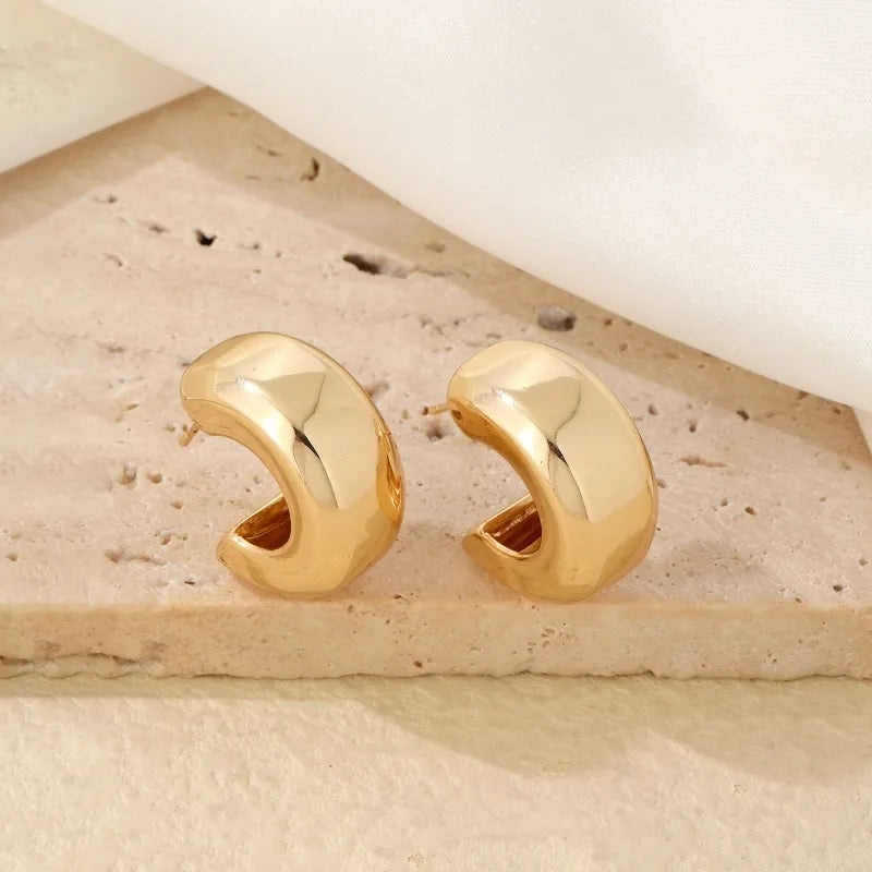 ARETES ARGOLLAS EN C CLASICA DORADO
