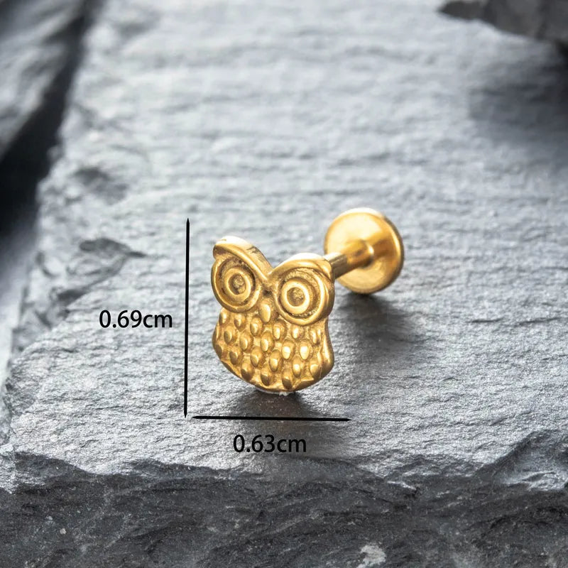 ARETES ORTOPEDICOS DE BUHO DORADO