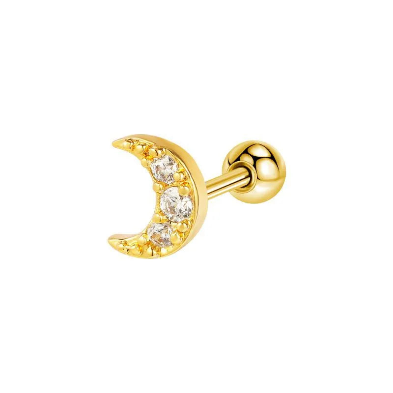 ARETES ORTOPEDICOS DE LUNACON ZIRCONES DORADO