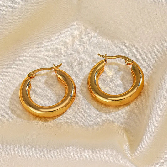 ARETES ARGOLLAS DORADAS BASICAS