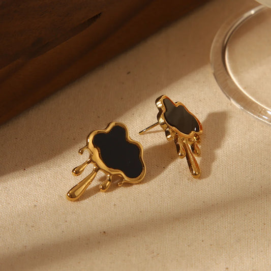 ARETES DE NUVES CON GOTAS