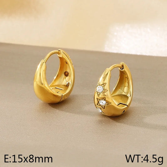 ARETES ARGOLLAS GRUESAS CON DISEÑO
