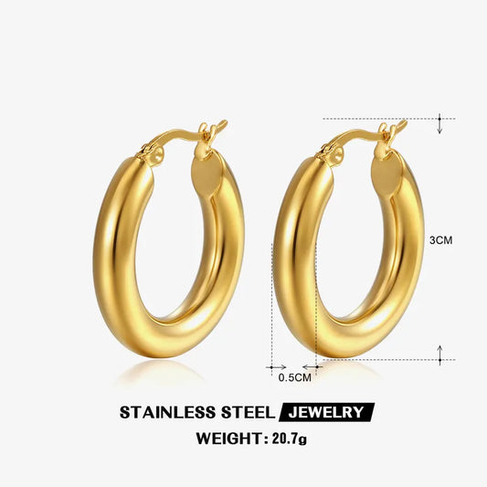 ARETES ARGOLLAS DORADAS