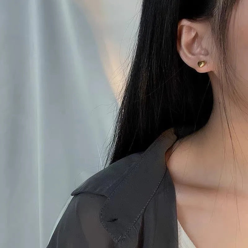ARETES DE CORAZON SENCILLOS