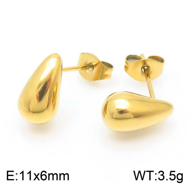 ARETES MINI GOTA DORADOS